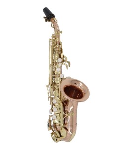 EARLYNN Saxophone Soprano Courbe Cuivre Rosé
